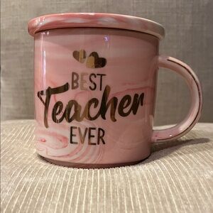 Pink and Gold Teacher Mug